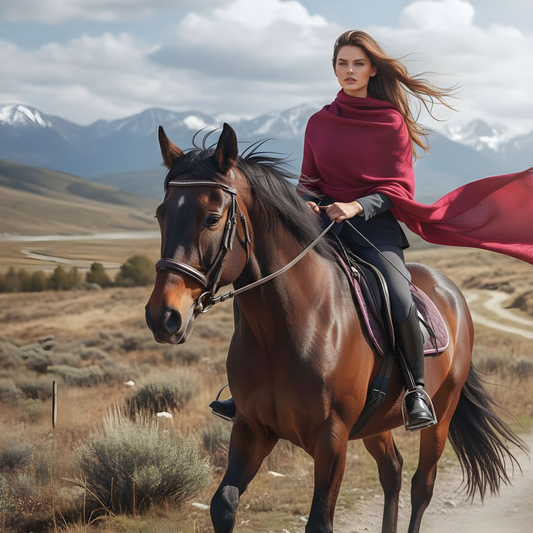 Karmesinrote Baby-Kaschmirstola