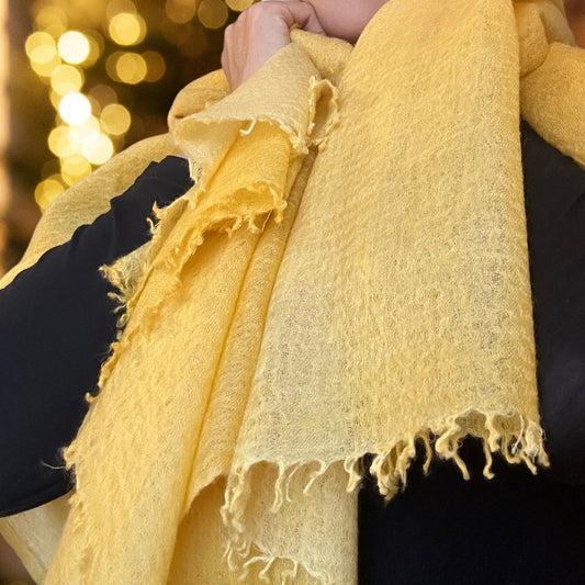 Golden Glow Baby Cashmere Stole
