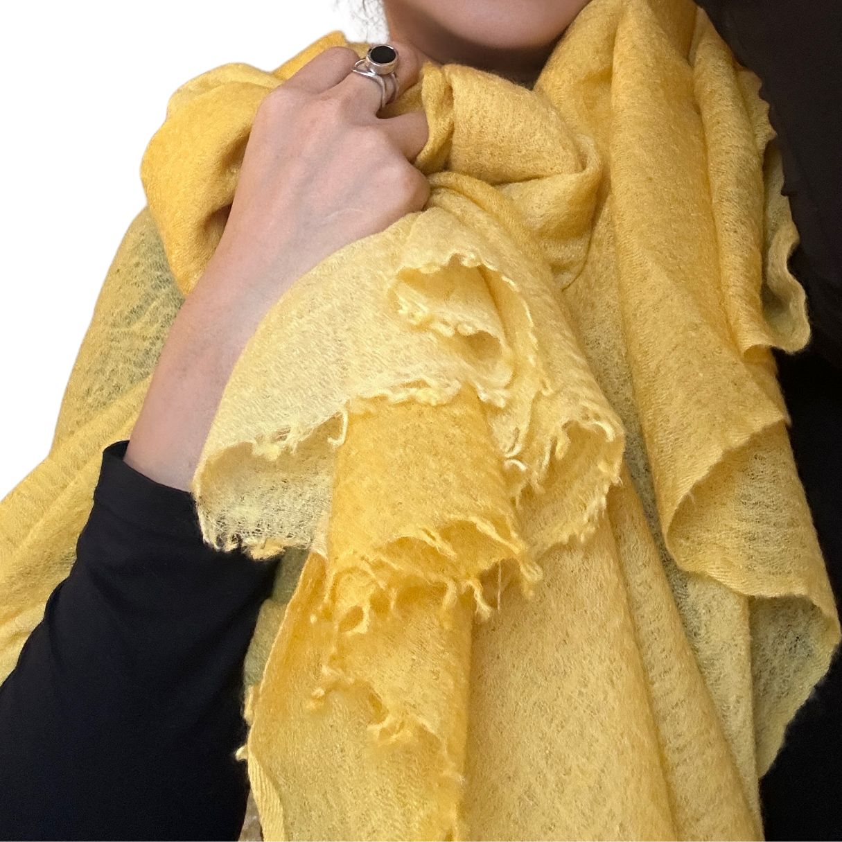 Golden Glow Baby Cashmere Stole