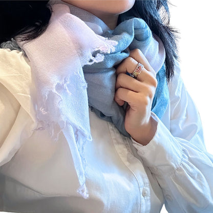 Denim-Rose Kaschmirschal