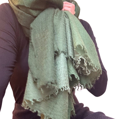 Evergreen Baby Cashmere Shawl