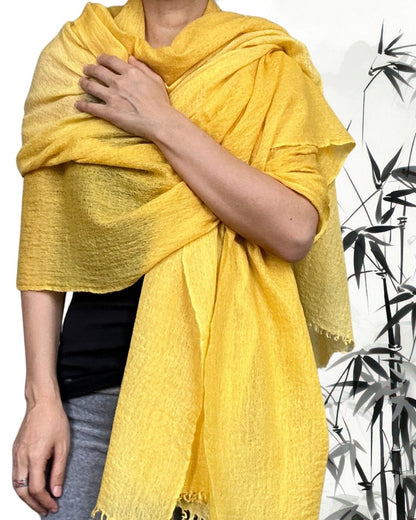 Golden Glow Baby Cashmere Stole