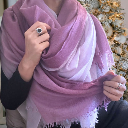 Lavender Baby Cashmere Stole