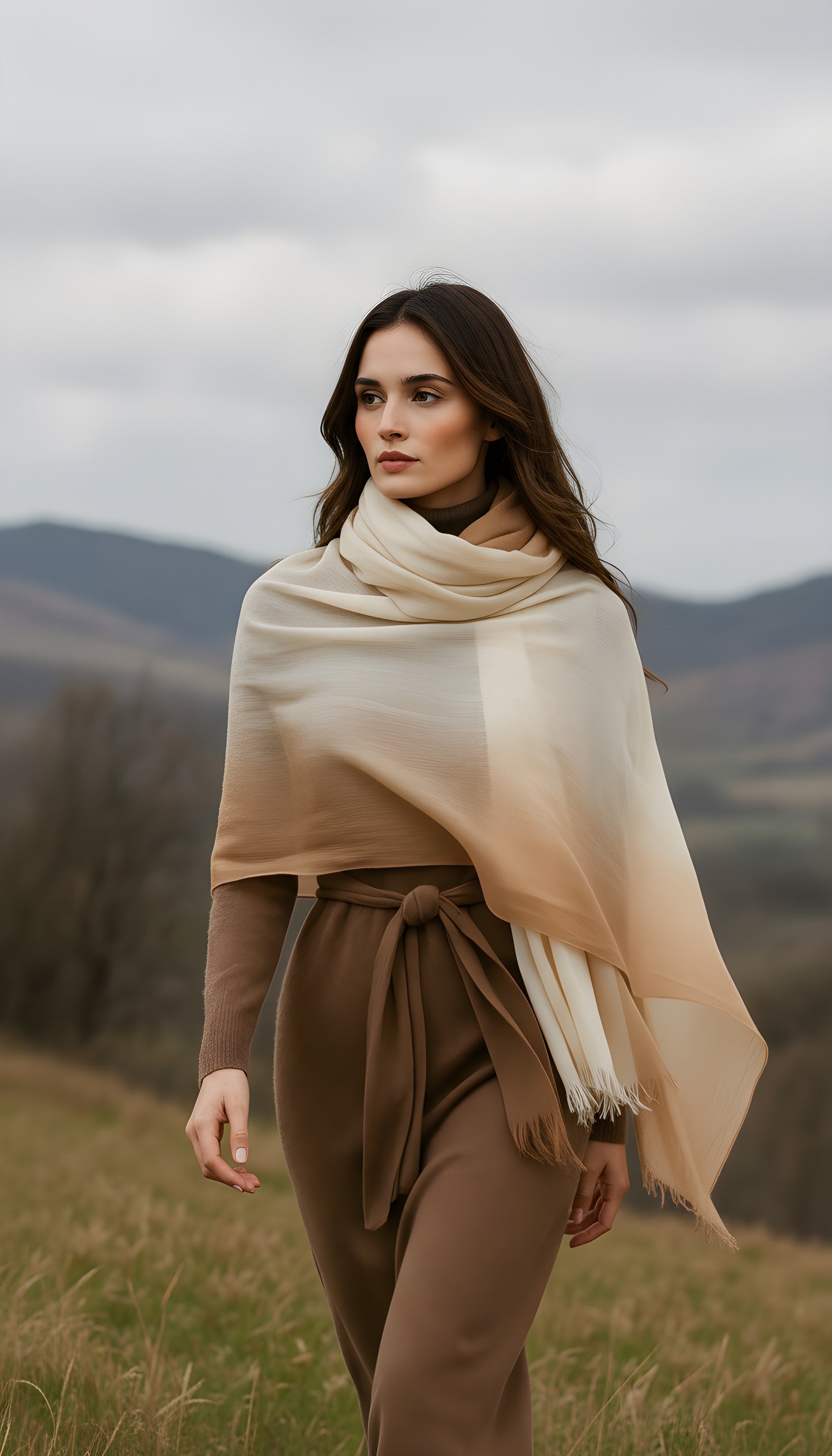 NEW! Caramel Baby Cashmere Stole