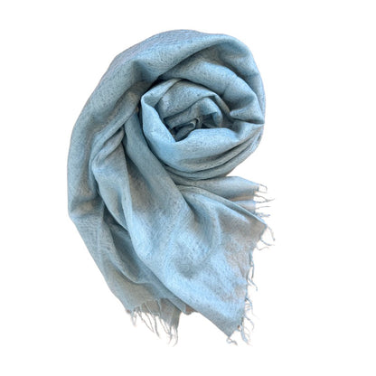 Himmelblaue Kaschmirstola