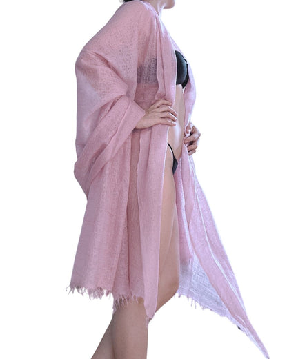 Stola aus Kaschmir in Rosa