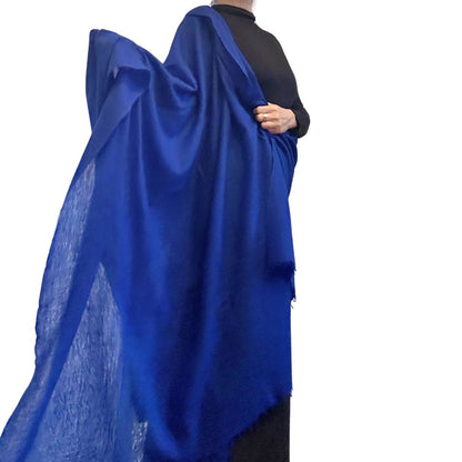 Royal Blue Baby Cashmere Stole