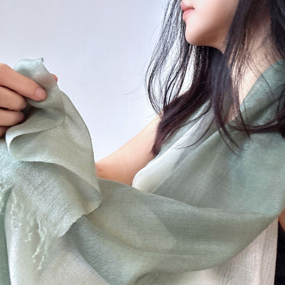 Olive Cashmere Shawl
