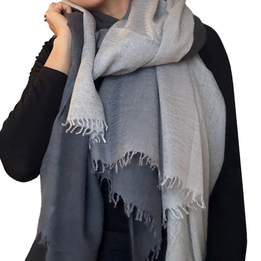 Silver Pearl Baby Cashmere Stole