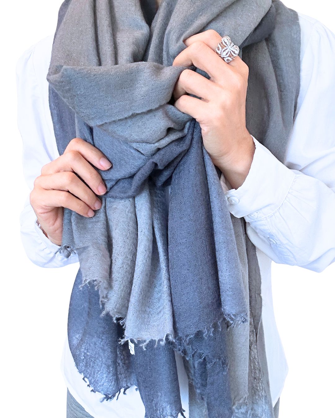 Nordic Dust Baby Cashmere Shawl