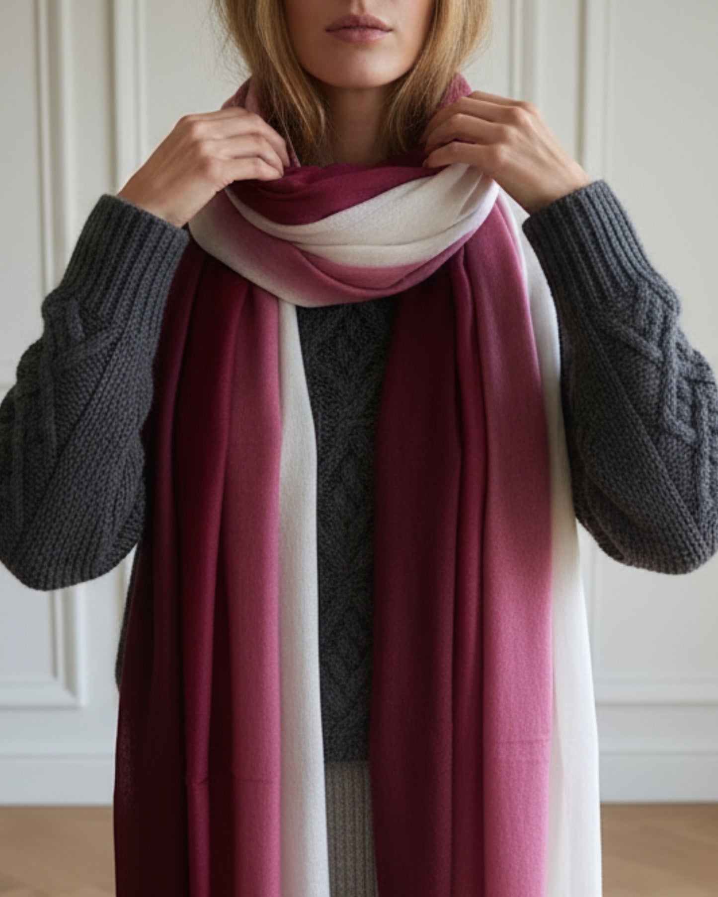 NEW! Burgundy Cloud Baby Cashmere Stole