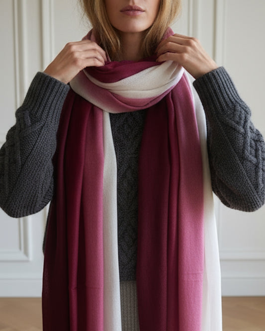 NEW! Burgundy Cloud Baby Cashmere Stole